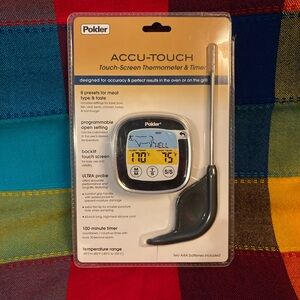 Polder Digital Cooking Thermometer with LCD Display